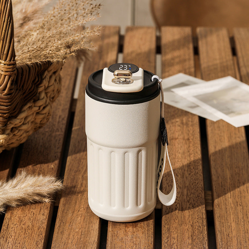 450ml Smart Temperature Bottle – Vacuum Insulated Stainless Steel Travel Mug
