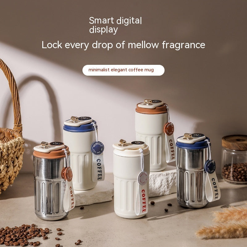 450ml Smart Temperature Bottle – Vacuum Insulated Stainless Steel Travel Mug