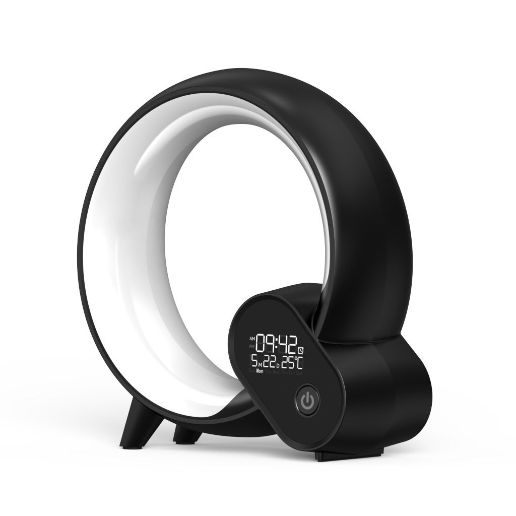 Creative Q Light Analog Sunrise Alarm Clock with Digital Display, Bluetooth Audio & Smart Wake-Up, Colorful Atmosphere Light