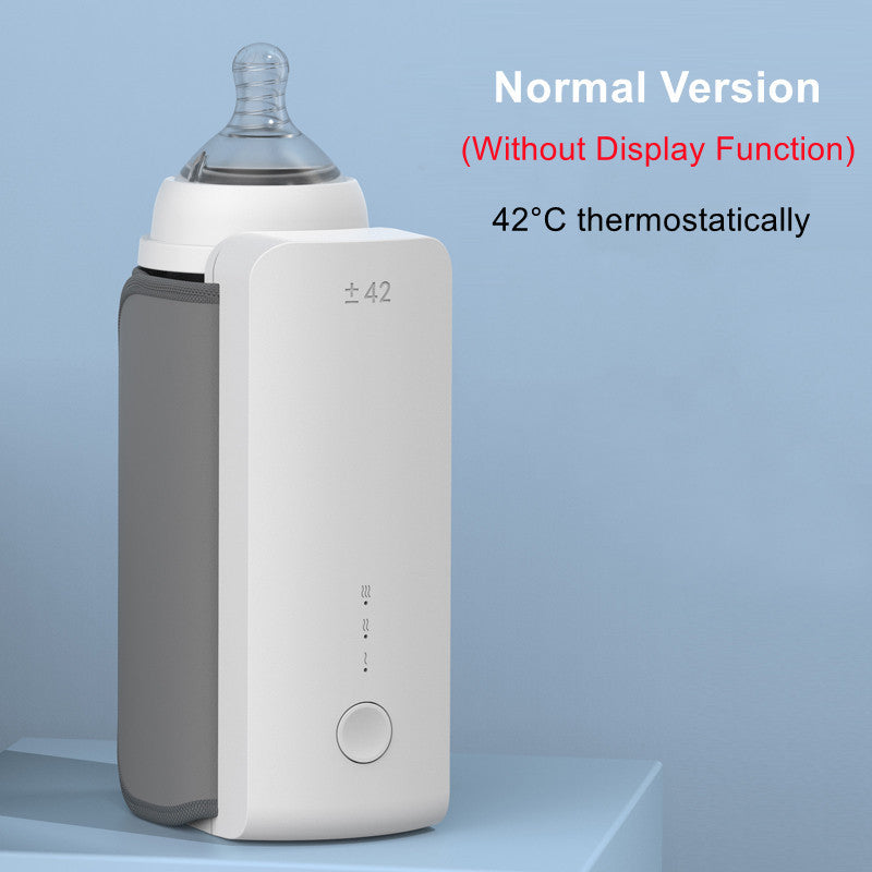 Portable USB Baby Bottle Warmer – Wireless Rechargeable Milk Heater & Insulated Sleeve