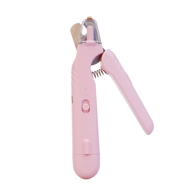Pet Nail Clippers with LED Light – 2-in-1 Dog & Cat Nail Trimmer with Safety Guard