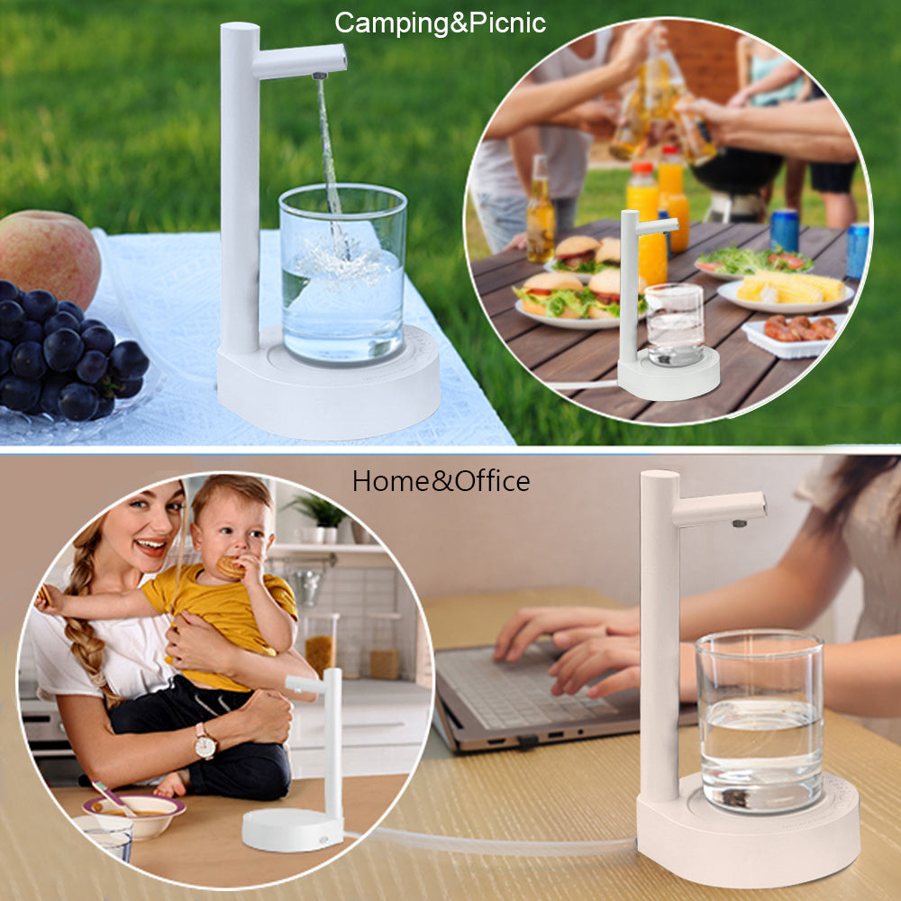 Rechargeable Electric Water Dispenser for Gallon Bottles – Automatic Desk Pump