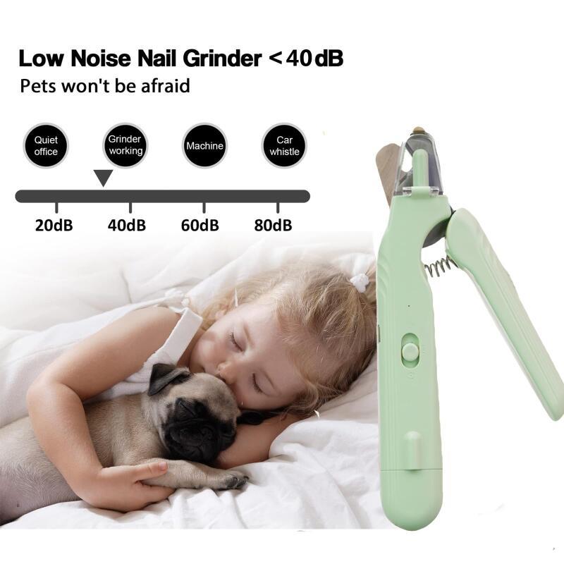 Pet Nail Clippers with LED Light – 2-in-1 Dog & Cat Nail Trimmer with Safety Guard
