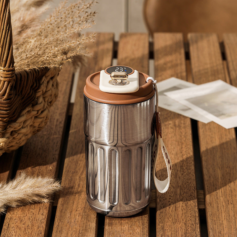 450ml Smart Temperature Bottle – Vacuum Insulated Stainless Steel Travel Mug