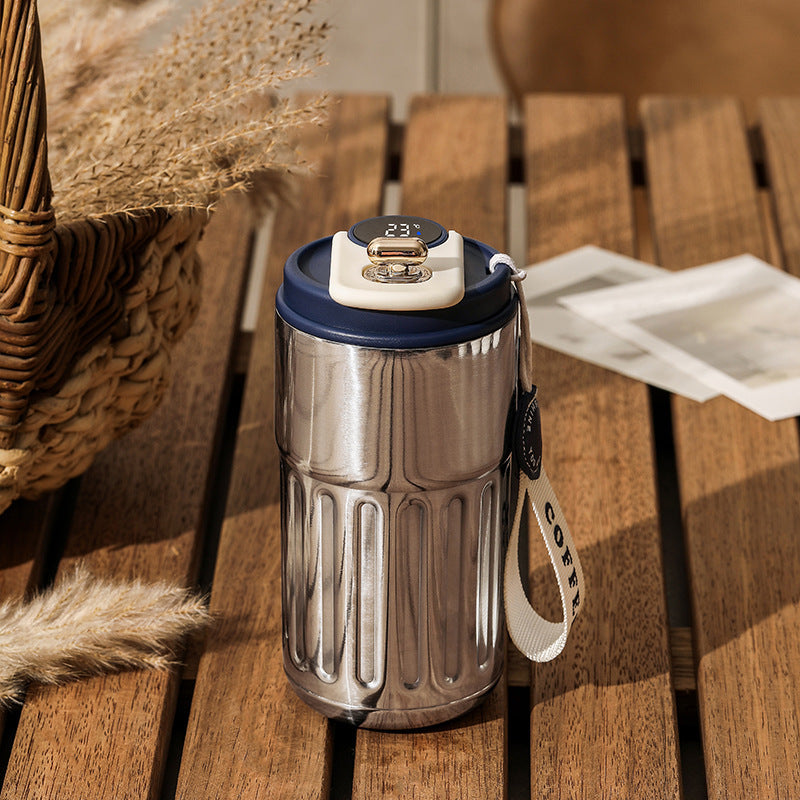 450ml Smart Temperature Bottle – Vacuum Insulated Stainless Steel Travel Mug