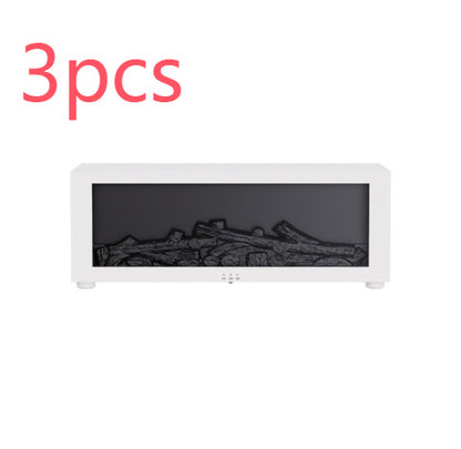 Flame Aromatherapy Essential Oil Diffuser & Ultrasonic Humidifier – 3D LED Fireplace Effect, Large Fog Volume, Colorful Home Air Purifier