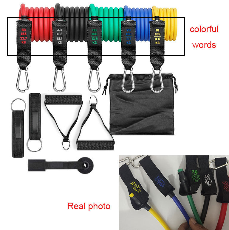 Fitness Rally Elastic Rope Resistance Band Set – Full-Body Workout Trainer