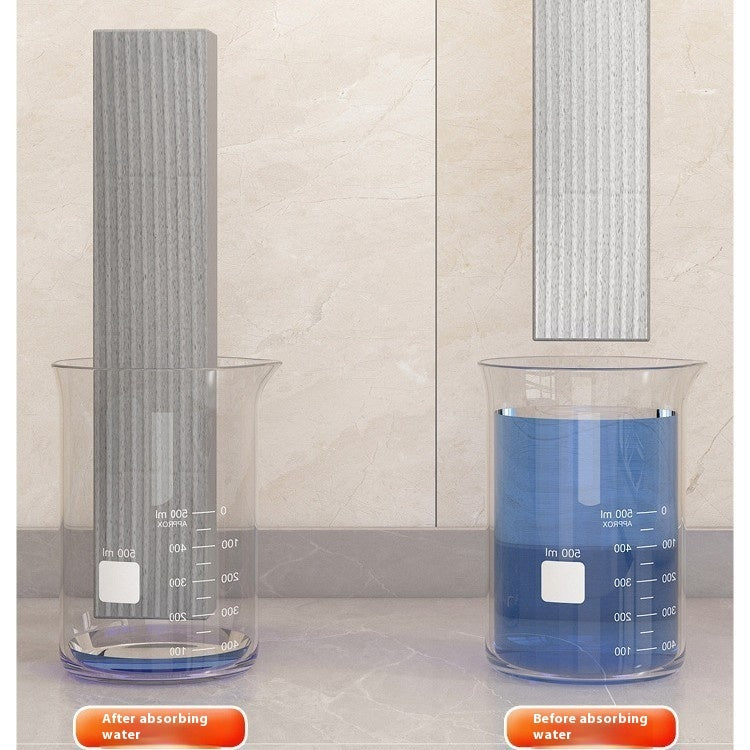 Handheld Foldable Mop – Mini Cotton/Sponge Cleaning Tool for Bathroom, Kitchen & Car