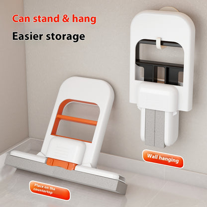 Handheld Foldable Mop – Mini Cotton/Sponge Cleaning Tool for Bathroom, Kitchen & Car