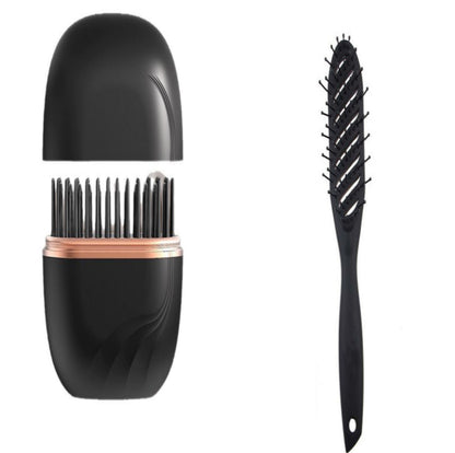 Wireless Hair Smoothing & Curling Brush – Quick Heat, Safe & Travel-Friendly