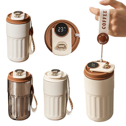 450ml Smart Temperature Bottle – Vacuum Insulated Stainless Steel Travel Mug