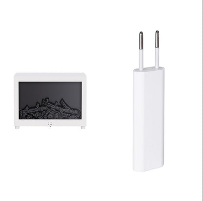 Flame Aromatherapy Essential Oil Diffuser & Ultrasonic Humidifier – 3D LED Fireplace Effect, Large Fog Volume, Colorful Home Air Purifier