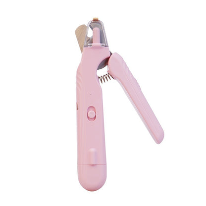 Pet Nail Clippers with LED Light – 2-in-1 Dog & Cat Nail Trimmer with Safety Guard