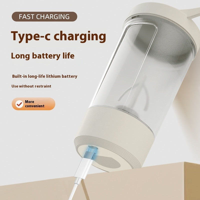 400ML Electric Protein Shaker Bottle – 14oz Automatic Mixer for Smooth Milk, Coffee & Protein Blends, 1200mAh Rechargeable